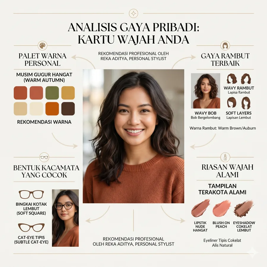 Contoh hasil Analisa Wajah & Gaya