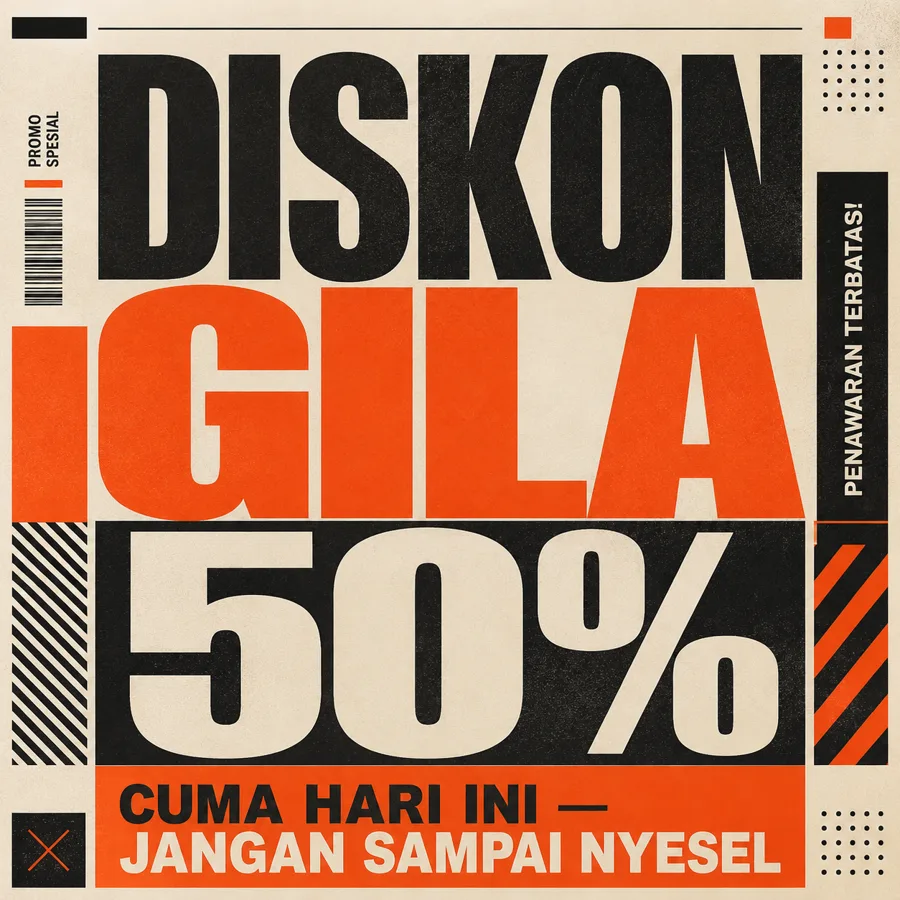 Contoh hasil Poster Tipografi